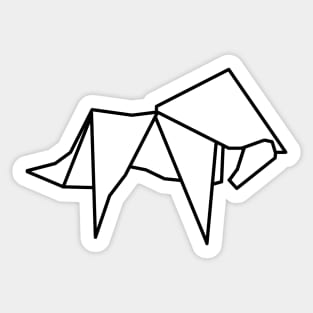 Origami Horse Sticker